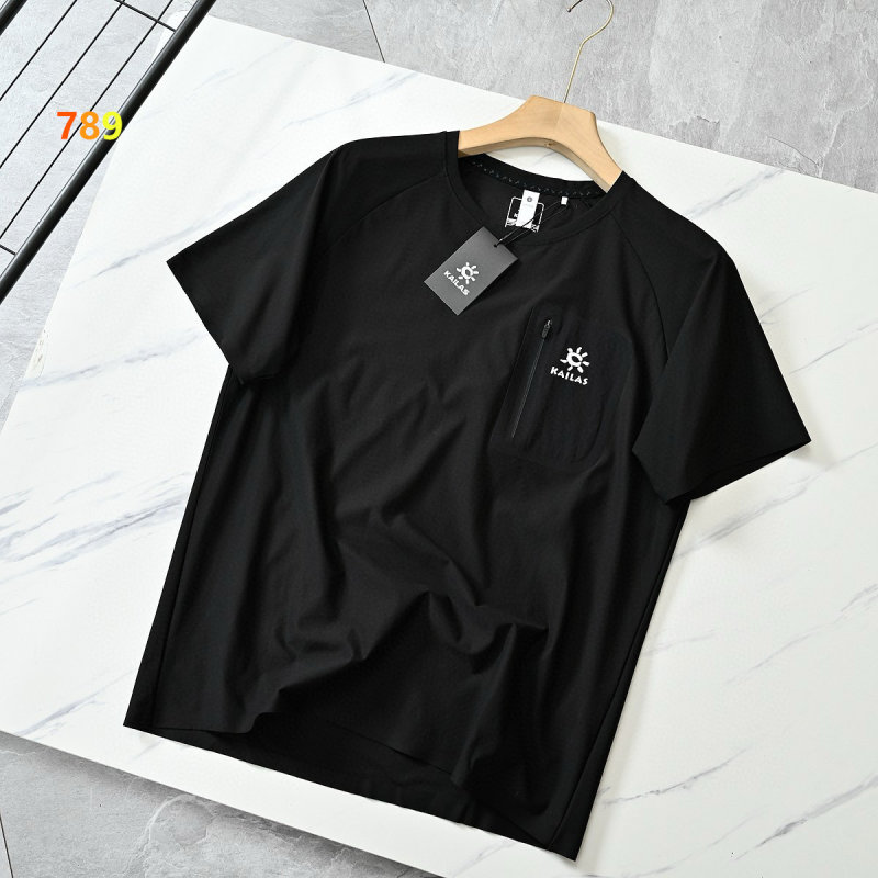 Kailas Teal Crew Neck Moisture-Wicking T-Shirt view