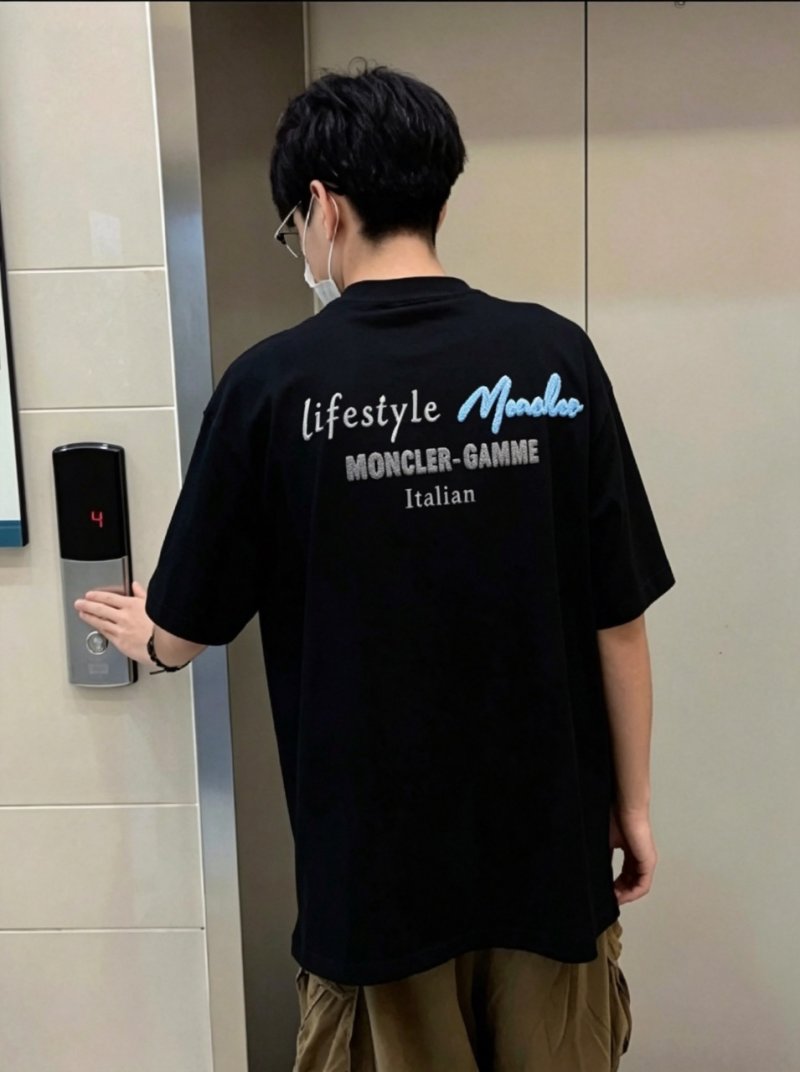 Moncler Lifestyle Italian Black T-Shirt