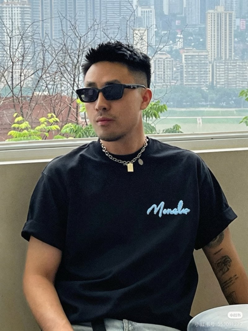 Moncler Lifestyle Italian Black T-Shirt view