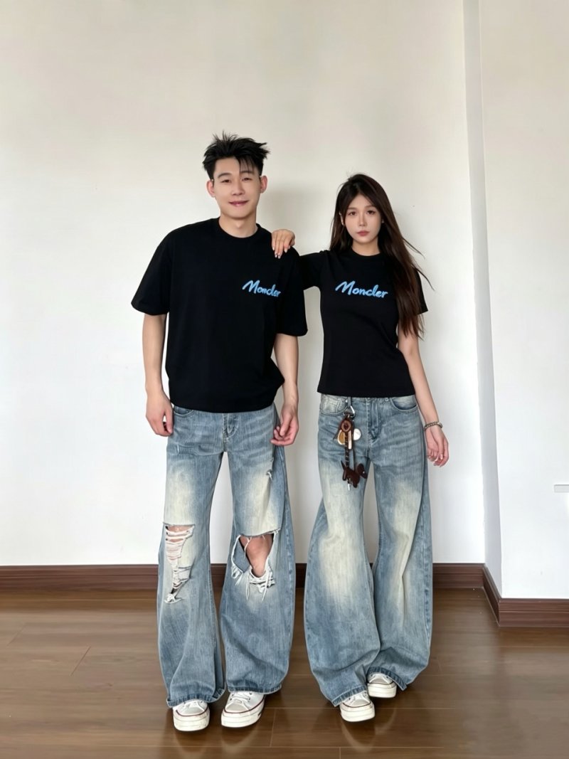 Moncler Lifestyle Italian Black T-Shirt view