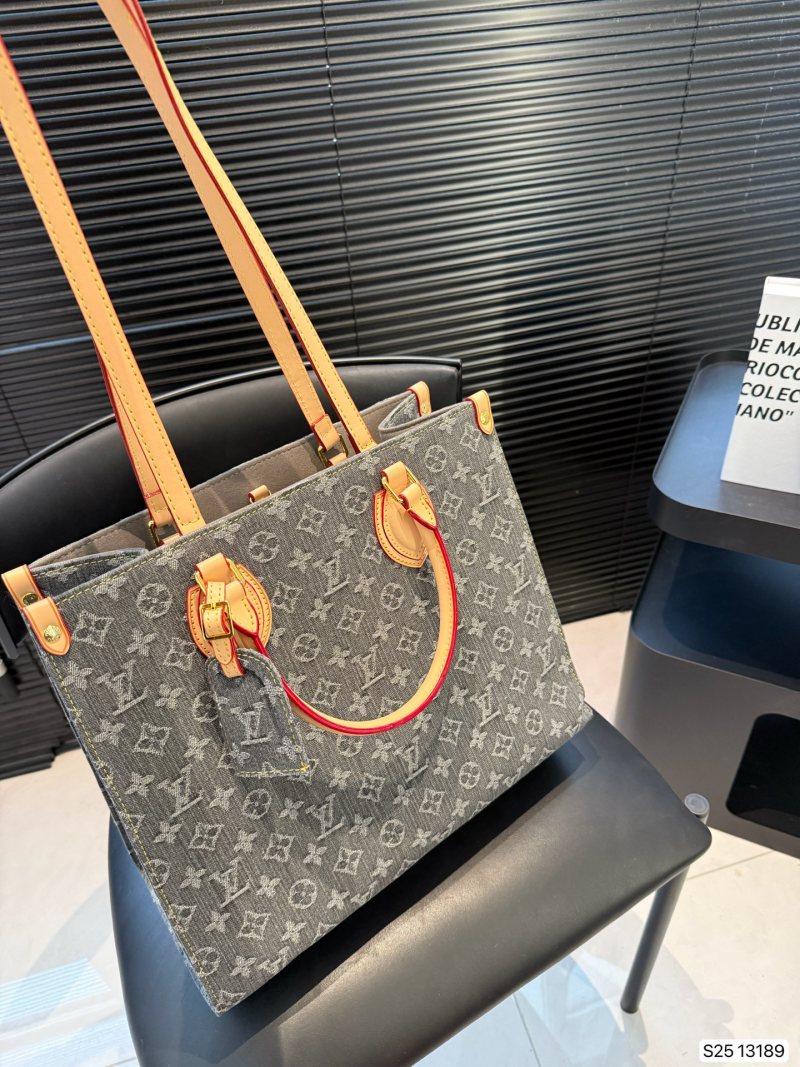 Louis Vuitton Monogram Print Tote Bag Grey view