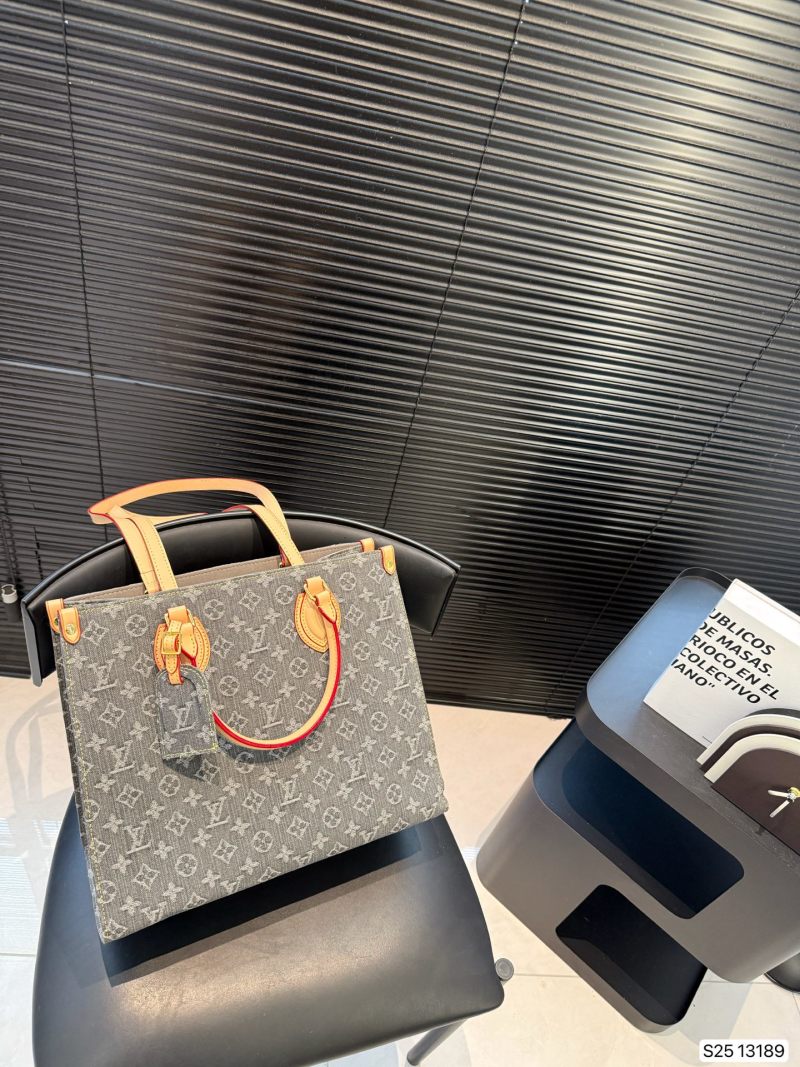 Louis Vuitton Monogram Print Tote Bag Grey view