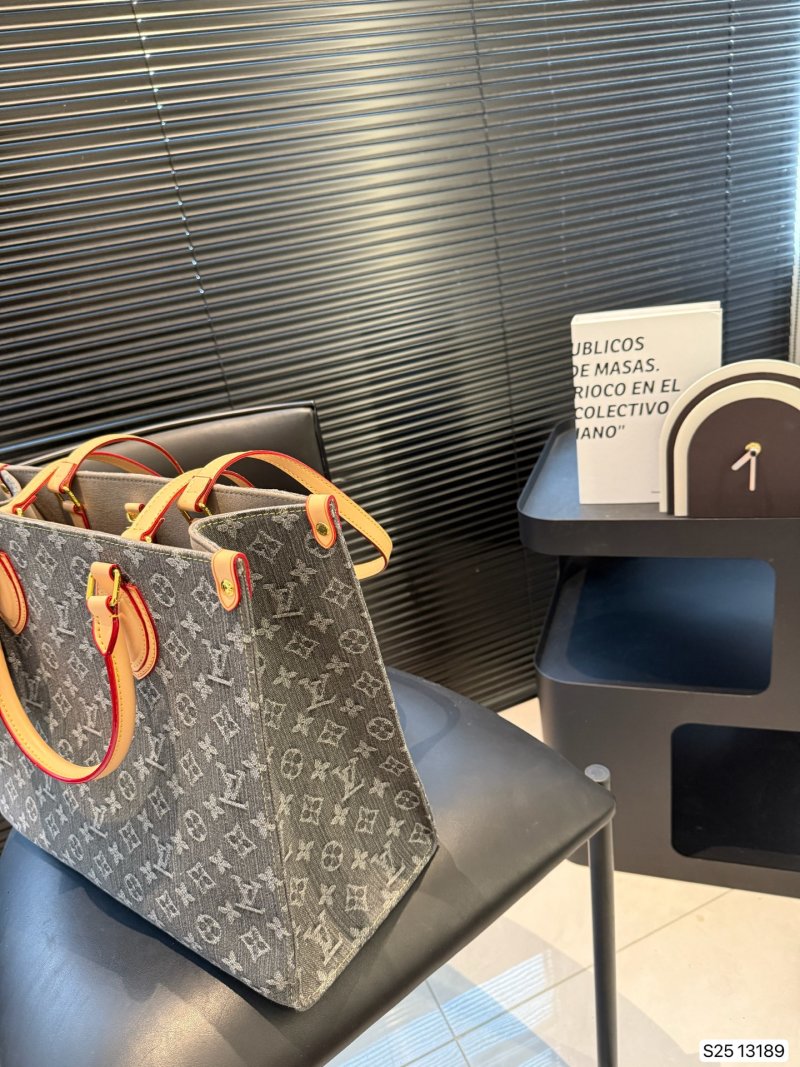 Louis Vuitton Monogram Print Tote Bag Grey view