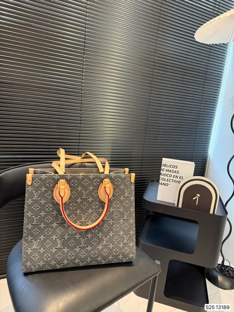 Louis Vuitton Monogram Print Tote Bag Grey view