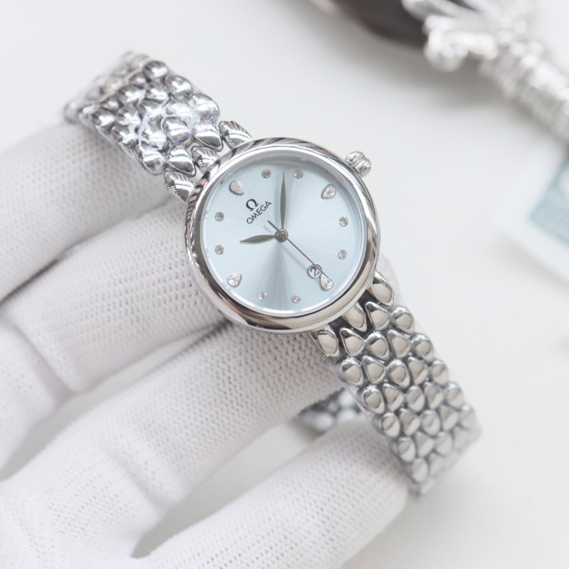 Omega Women's Silver Quartz Watch 28mm