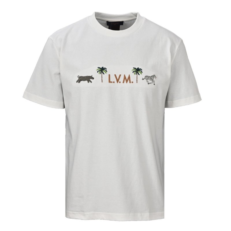 Louis Vuitton L.V.M. Animal Embroidery Short Sleeve T-Shirt White