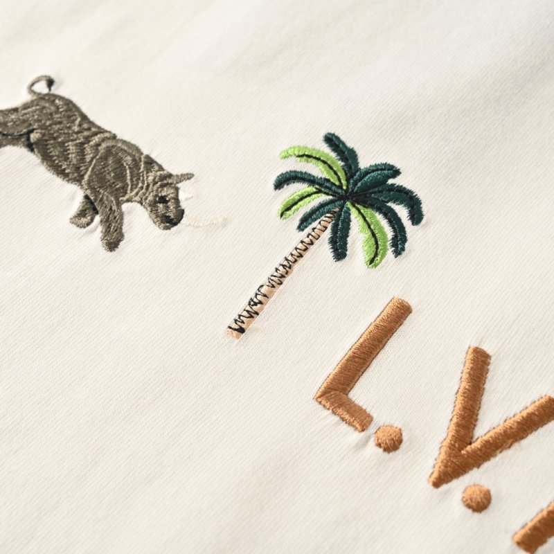 Louis Vuitton L.V.M. Animal Embroidery Short Sleeve T-Shirt White view
