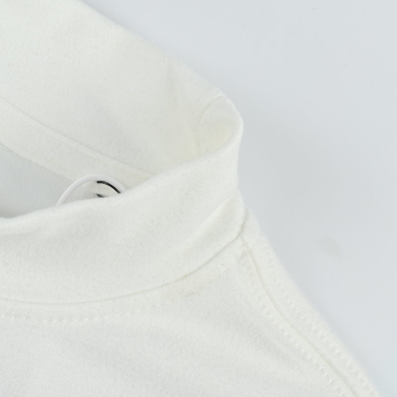 Burberry White Long Sleeve Mock Neck T-Shirt view