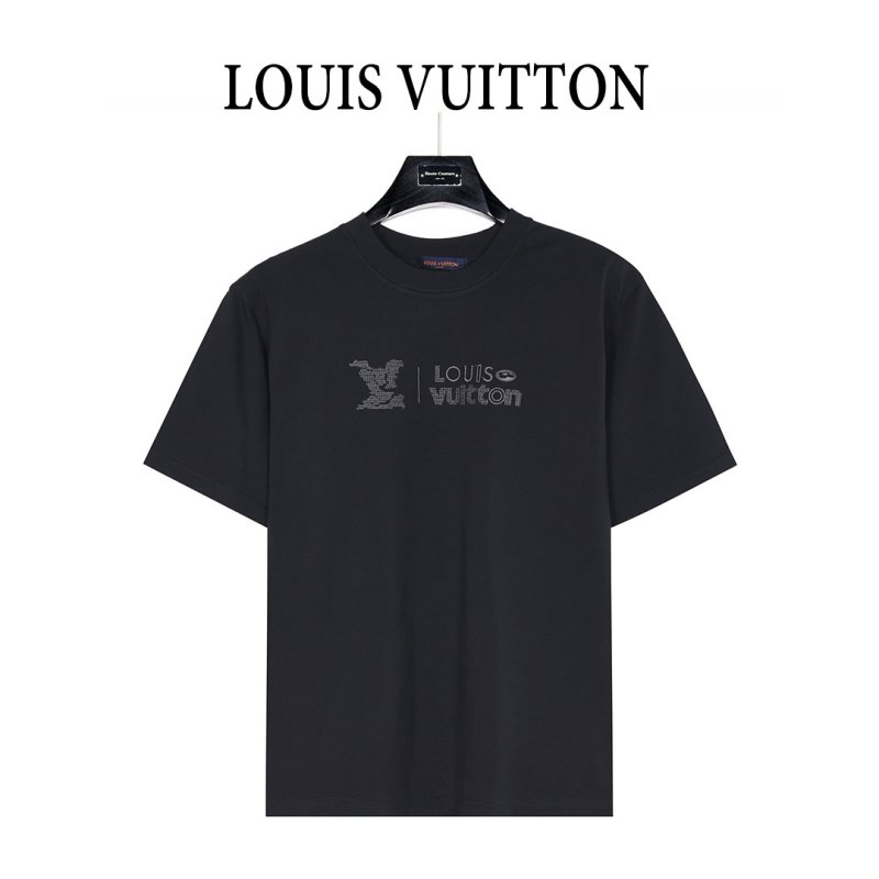 Louis Vuitton Black Monogram Logo T-Shirt view