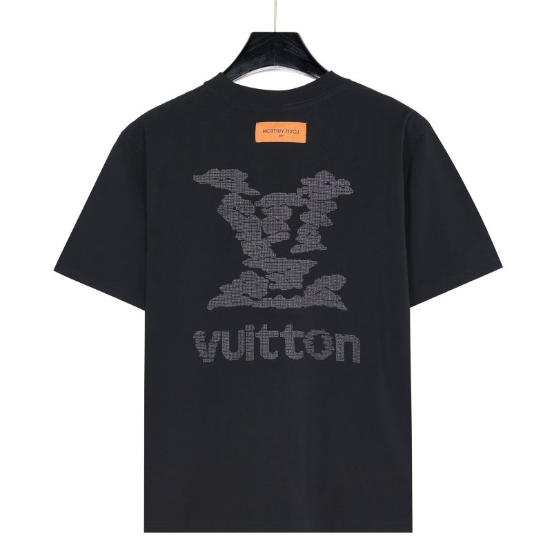 Louis Vuitton Black Monogram Logo T-Shirt view