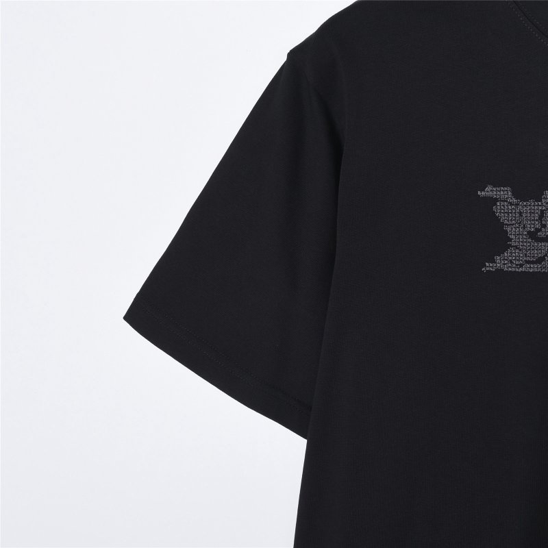 Louis Vuitton Black Monogram Logo T-Shirt view