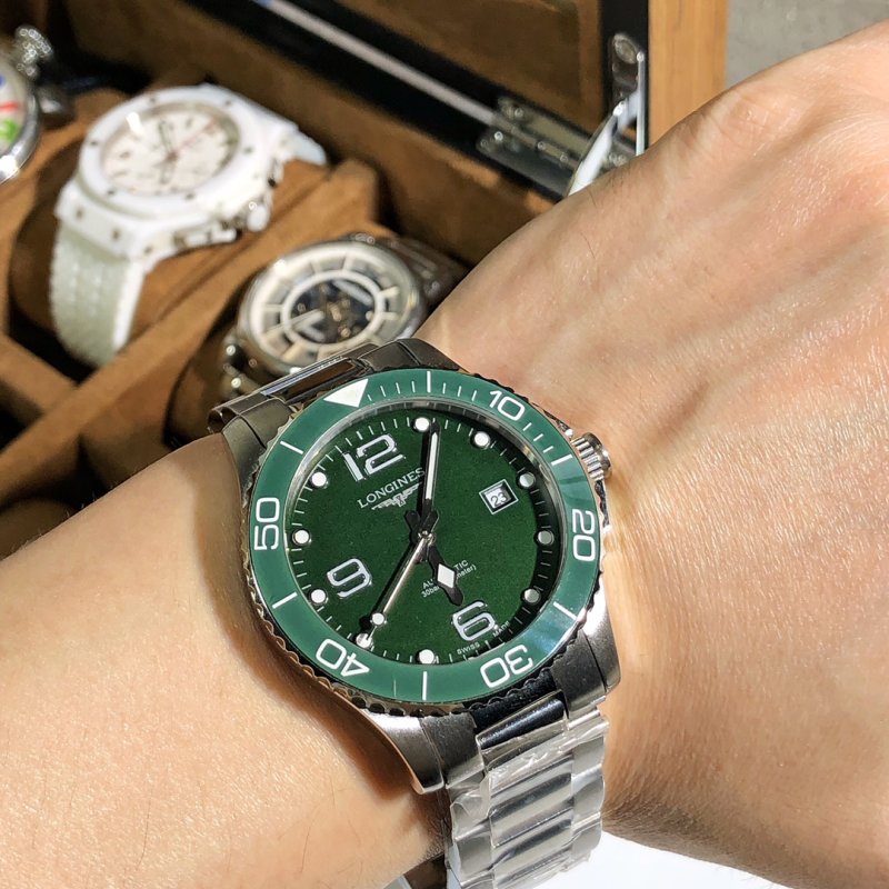 Longines Conquest Green Dial Automatic Steel Watch 40mm view