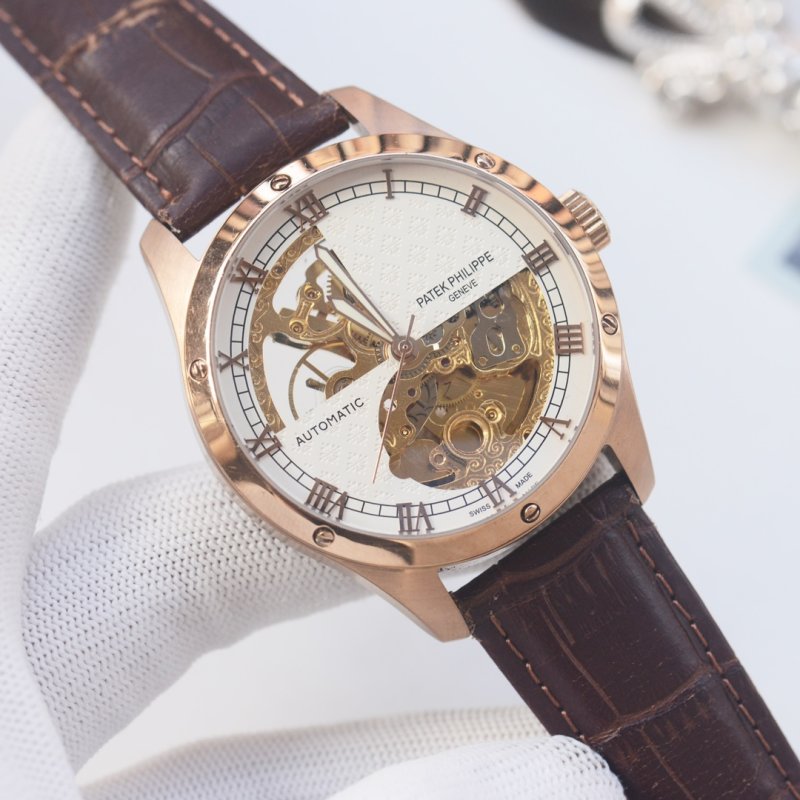 Patek Philippe Skeleton Automatic Rose Gold Men's Watch 42mm
