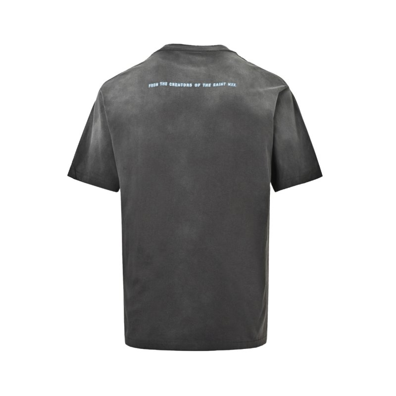 Matrix Graphic Print Oversized T-Shirt Charcoal view