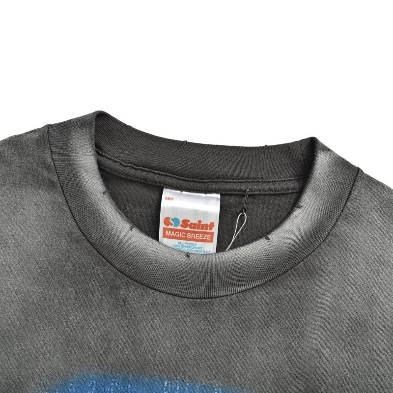Matrix Graphic Print Oversized T-Shirt Charcoal view