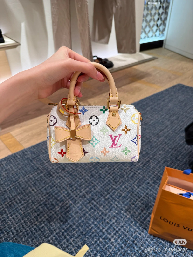 Louis Vuitton Multicolor Monogram Canvas Handbag White