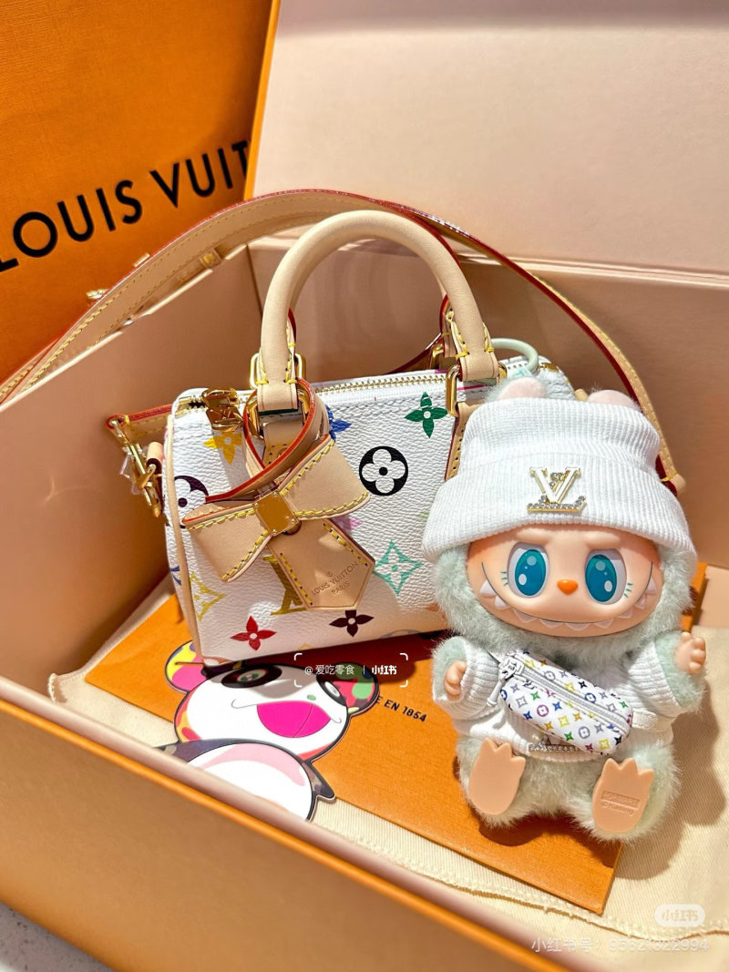 Louis Vuitton Multicolor Monogram Canvas Handbag White view