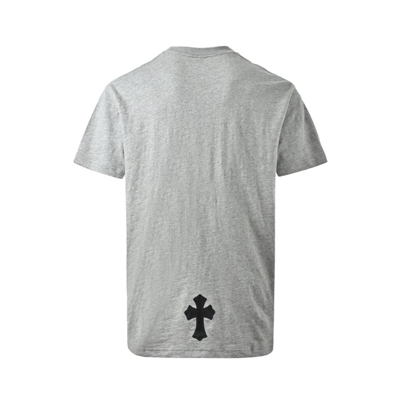 Chrome Hearts Grey Pocket T-Shirt with Black Cross Logo view