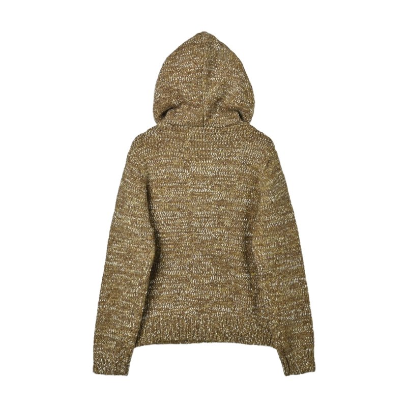 Beige Tweed Textured Oversized Jacket view