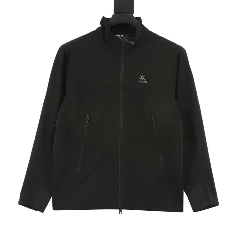Kailas M8 Soft Shell Stand Collar Windproof Stretch Jacket Black