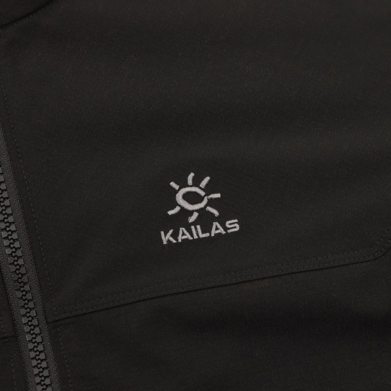Kailas M8 Soft Shell Stand Collar Windproof Stretch Jacket Black view