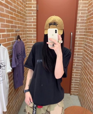 Black Graphic Print Short Sleeve T-Shirt view 1