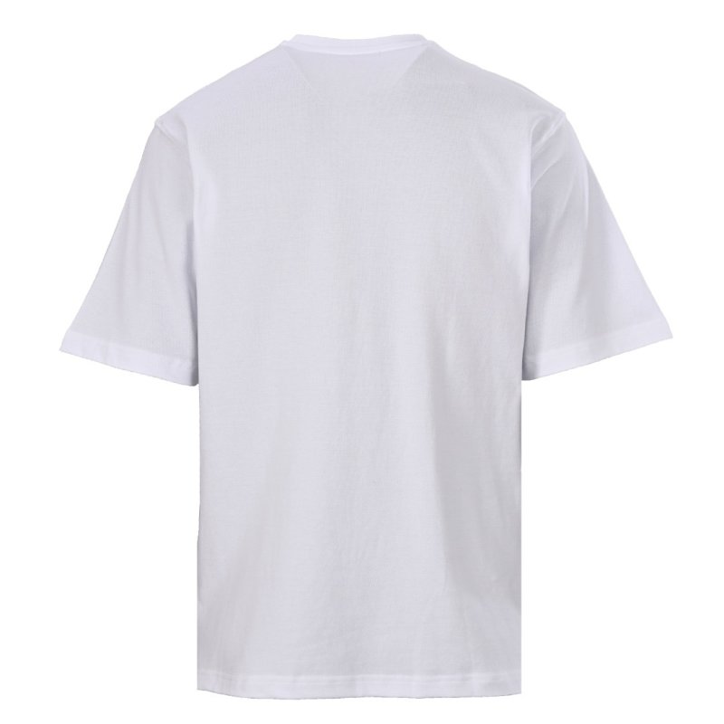 Premium White Short Sleeve T-Shirt with Chest Logo view