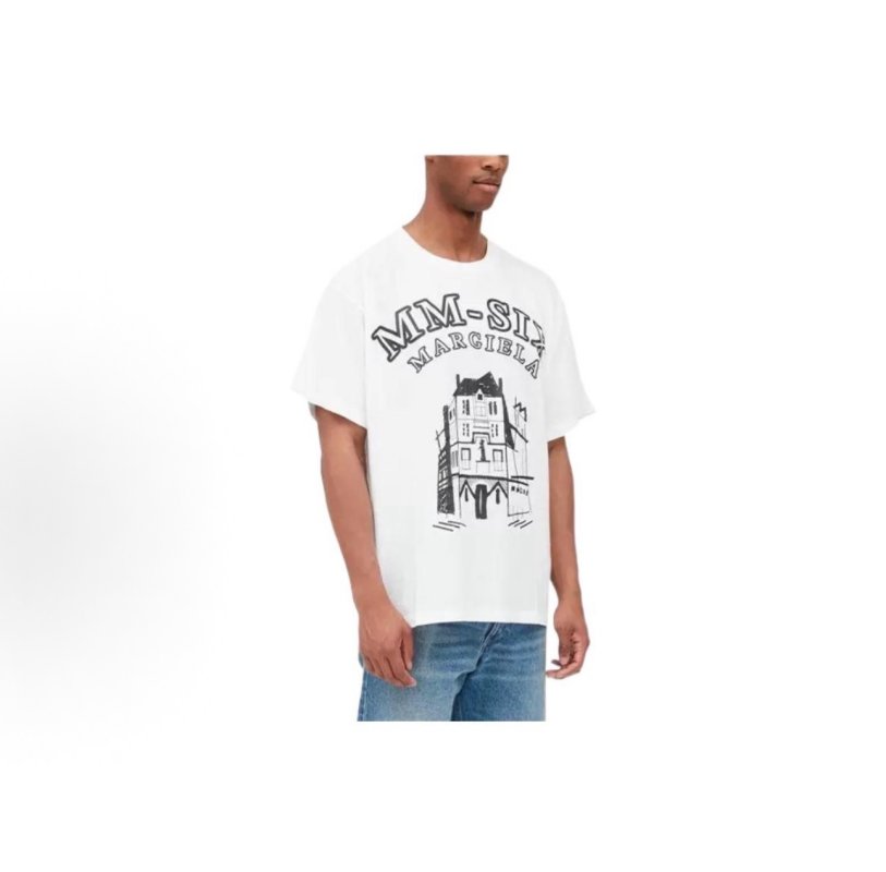 MM-STX Marchelia White Graphic T-Shirt view