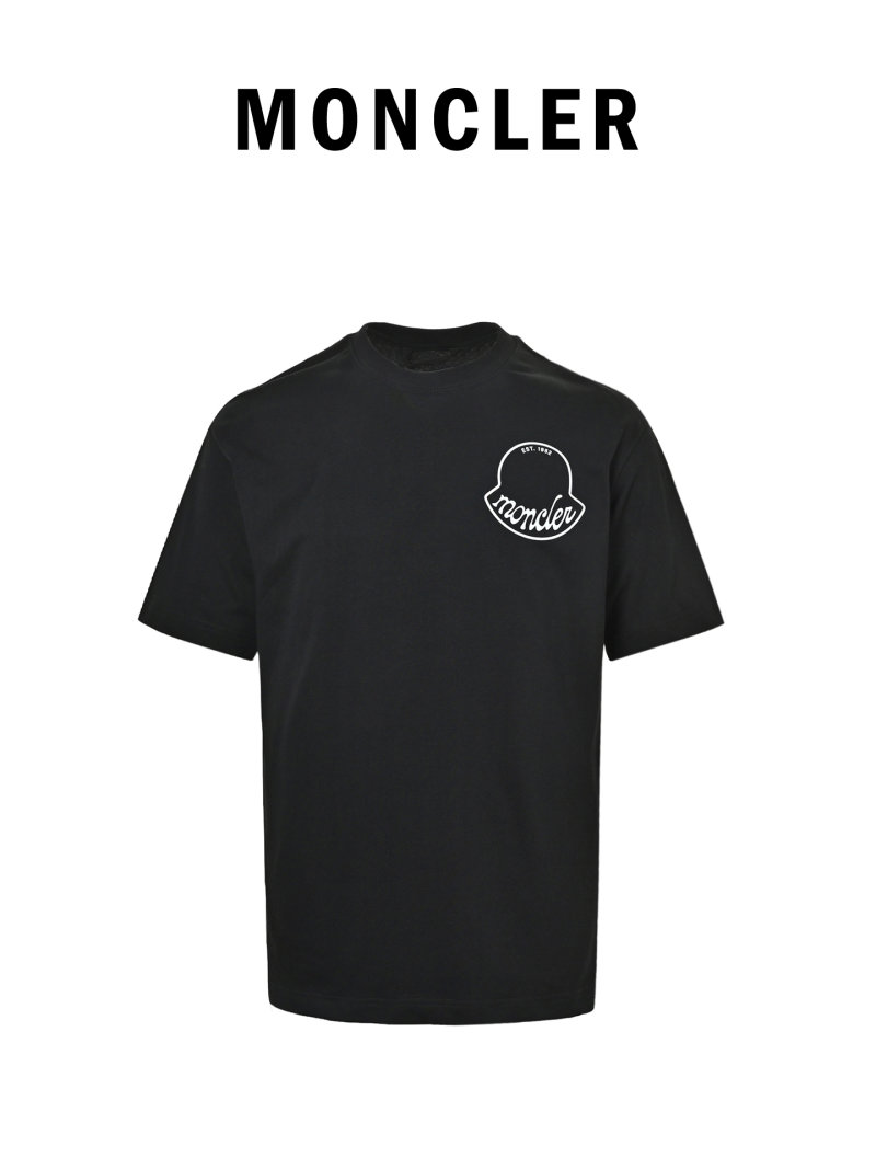 Black Short Sleeve T-Shirt with Chest Logo view