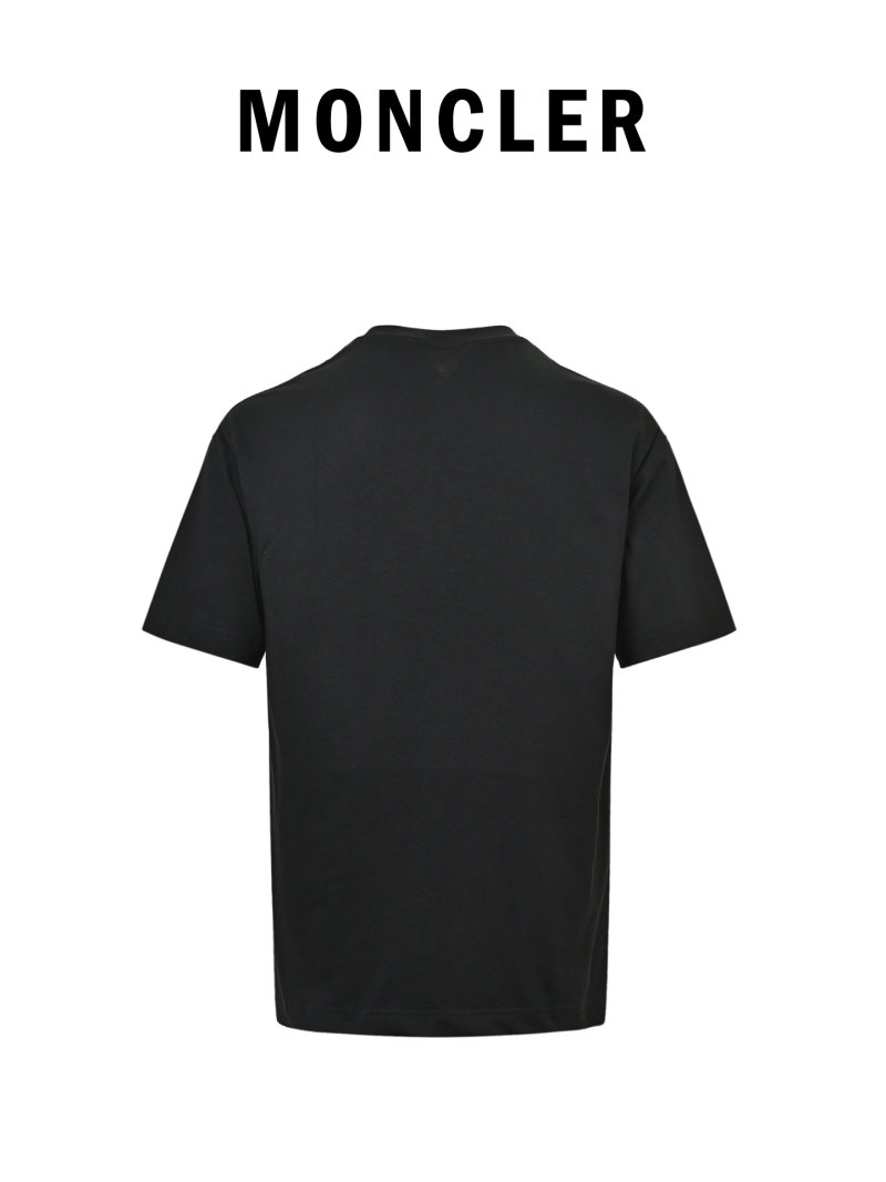 Black Short Sleeve T-Shirt with Chest Logo view