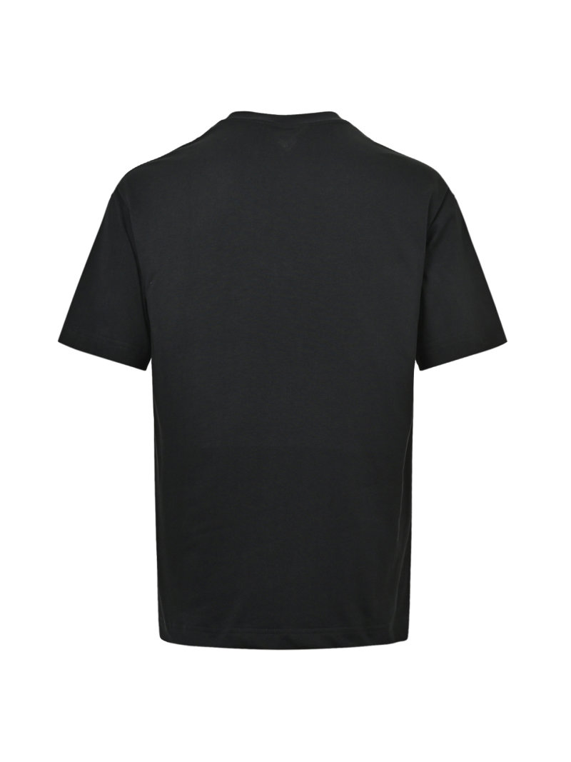 Black Short Sleeve T-Shirt with Chest Logo view