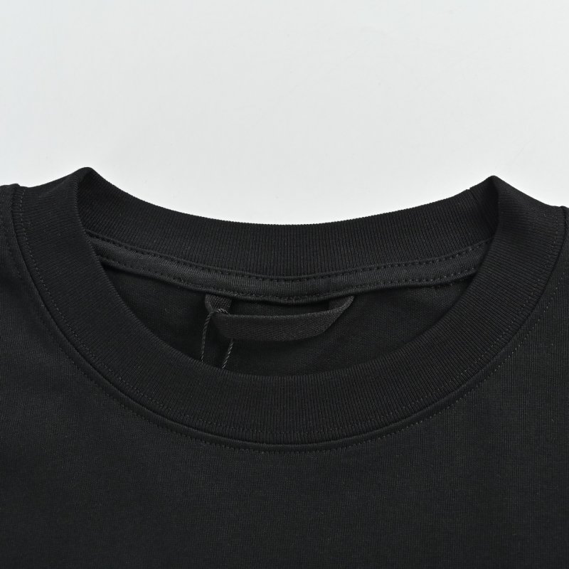 Black Short Sleeve T-Shirt with Chest Logo view
