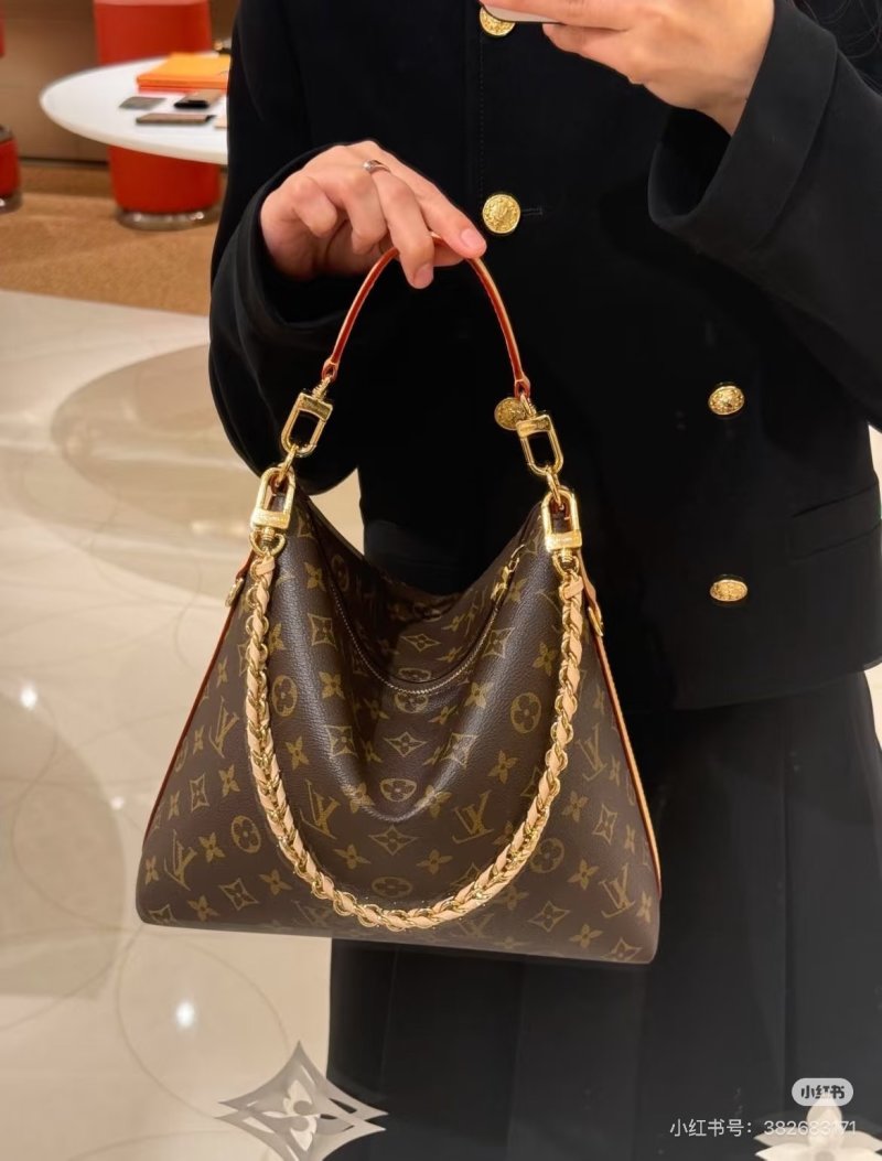 Louis Vuitton Monogram Shoulder Bag with Gold Chain Strap view