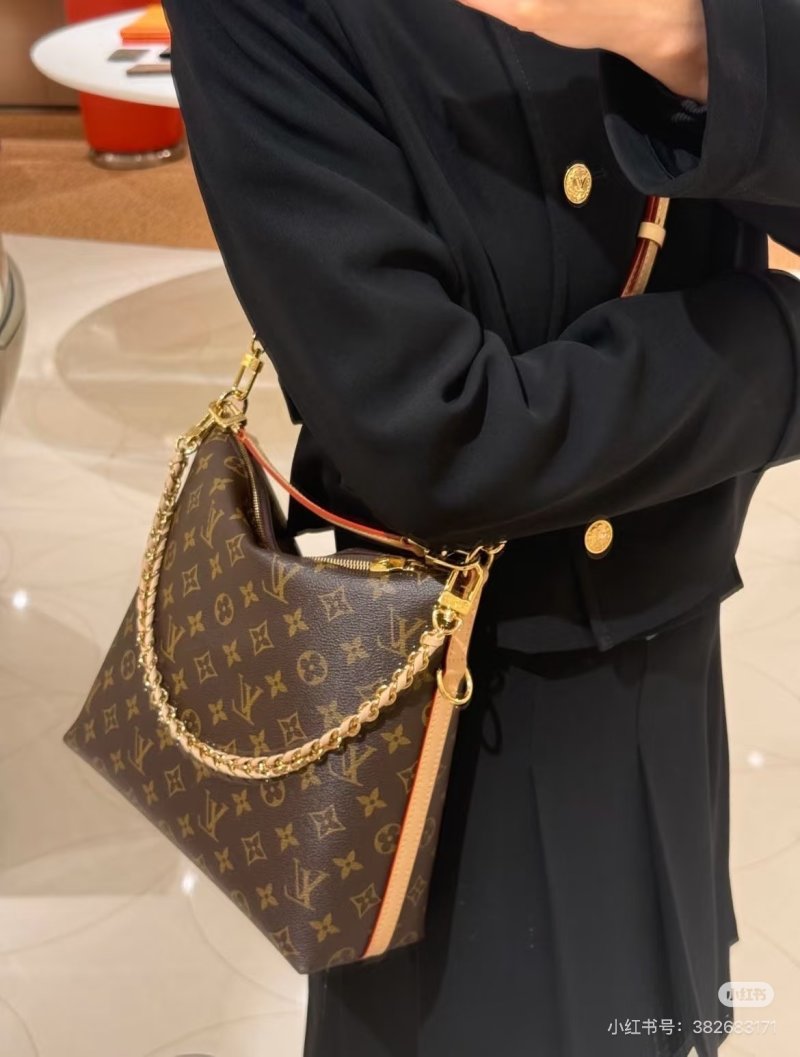 Louis Vuitton Monogram Shoulder Bag with Gold Chain Strap view