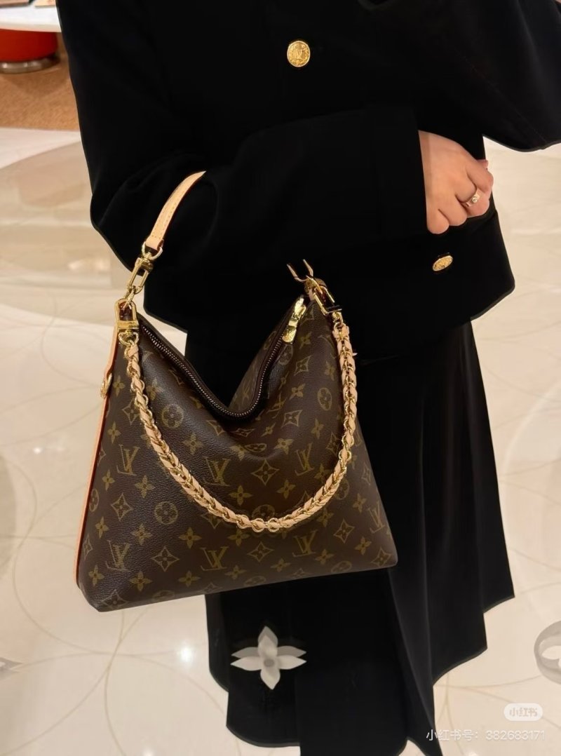 Louis Vuitton Monogram Shoulder Bag with Gold Chain Strap view