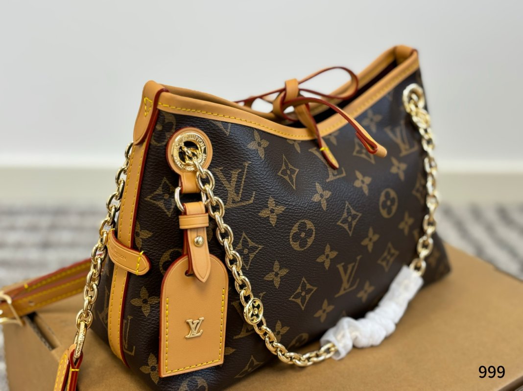 Louis Vuitton Carryall BB Monogram Canvas Gold Chain Shoulder Bag view