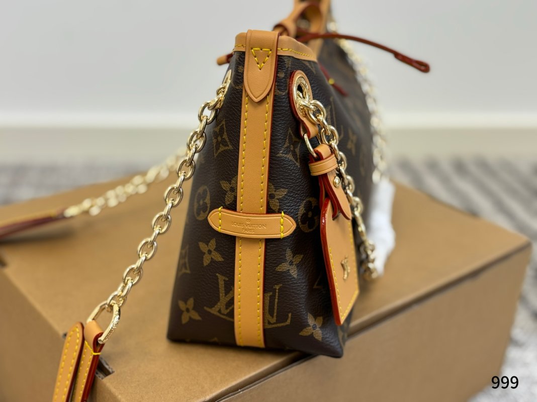 Louis Vuitton Carryall BB Monogram Canvas Gold Chain Shoulder Bag view