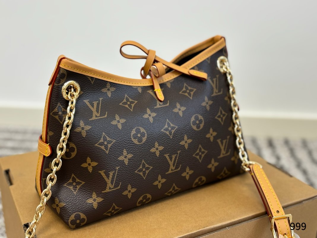 Louis Vuitton Carryall BB Monogram Canvas Gold Chain Shoulder Bag view