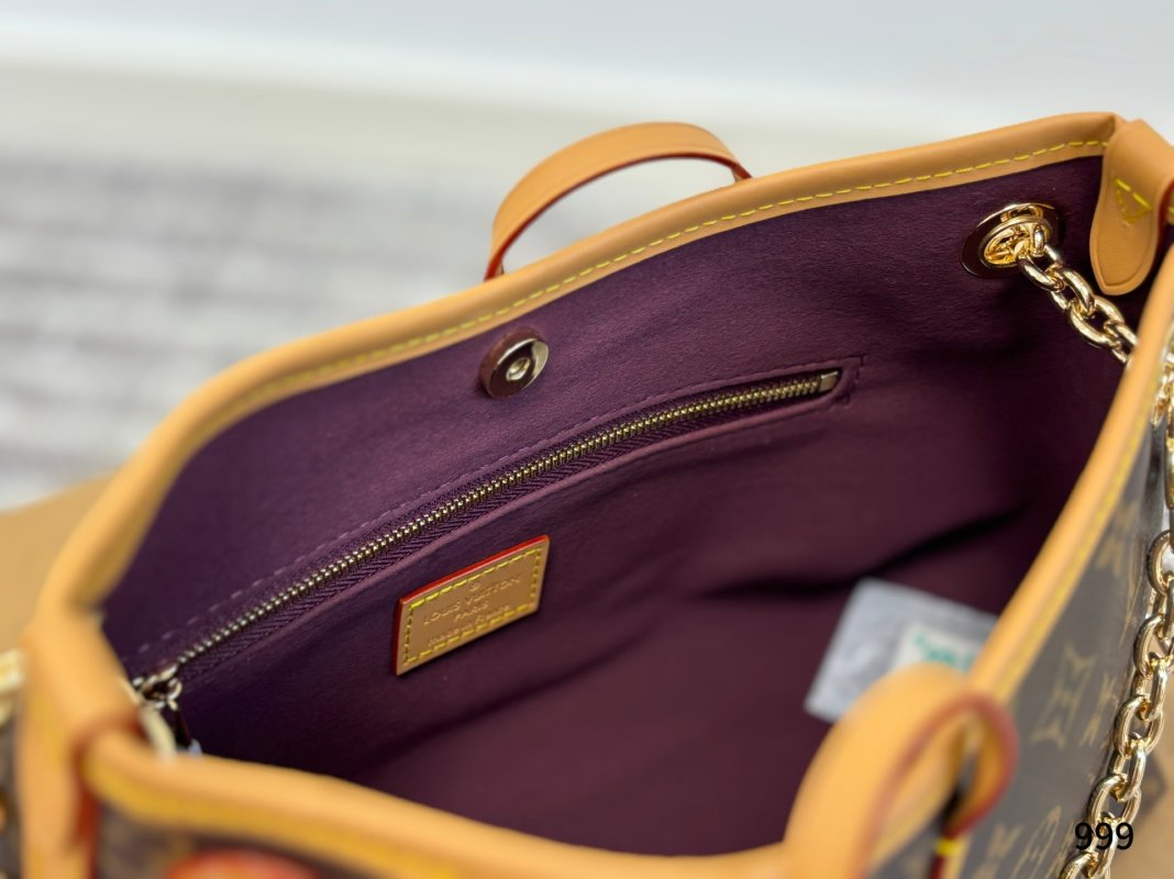 Louis Vuitton Carryall BB Monogram Canvas Gold Chain Shoulder Bag view