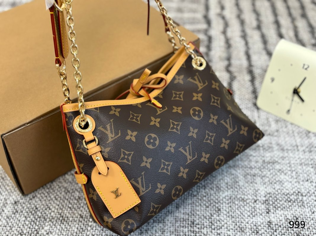 Louis Vuitton Carryall BB Monogram Canvas Gold Chain Shoulder Bag view
