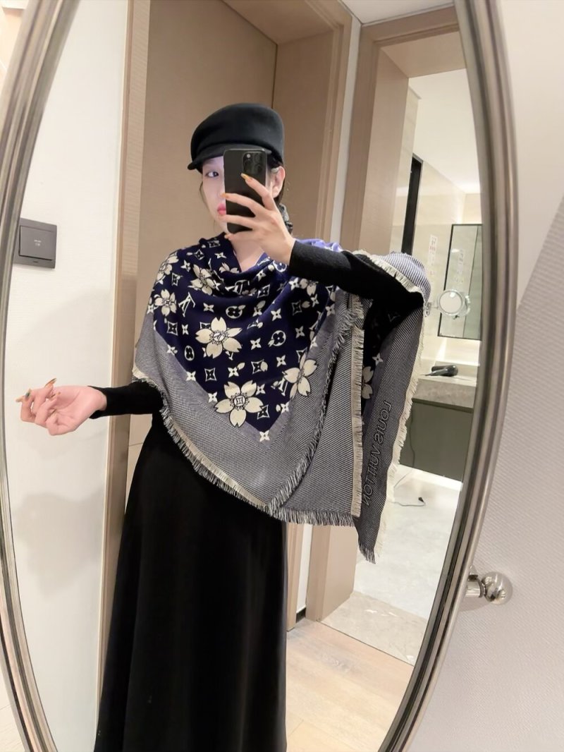 Louis Vuitton x Takashi Murakami Monogram Cerise Square Scarf