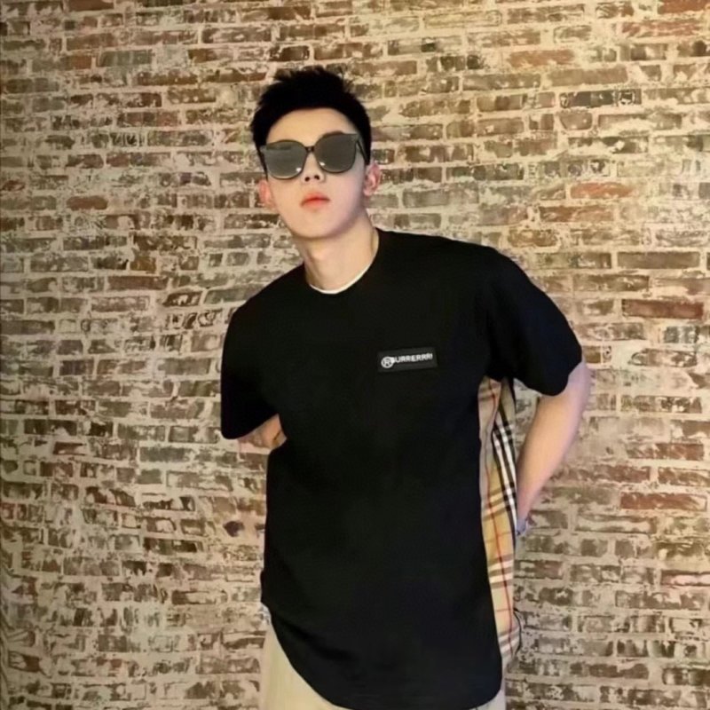 Black Short Sleeve T-Shirt with Chest Logo view