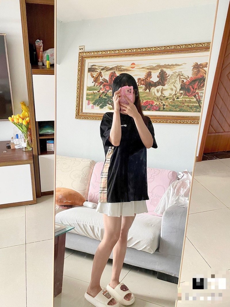 Black Short Sleeve T-Shirt with Chest Logo view
