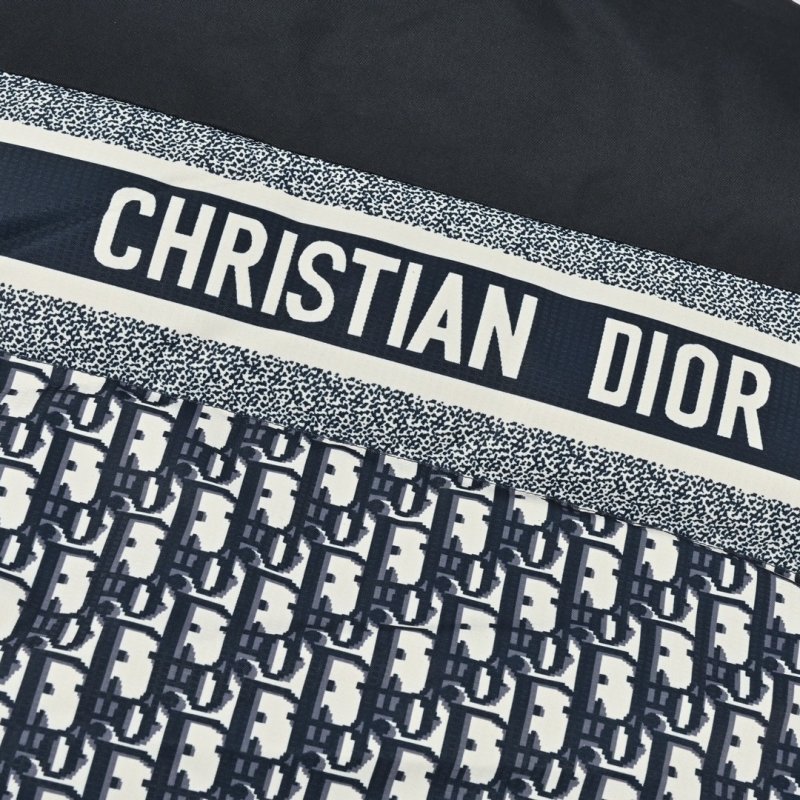 Dior Monogram Down Puffer Vest Black Beige view