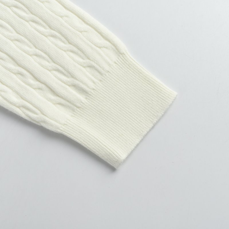 Loewe Anagram Cable Knit Sweater Cream view