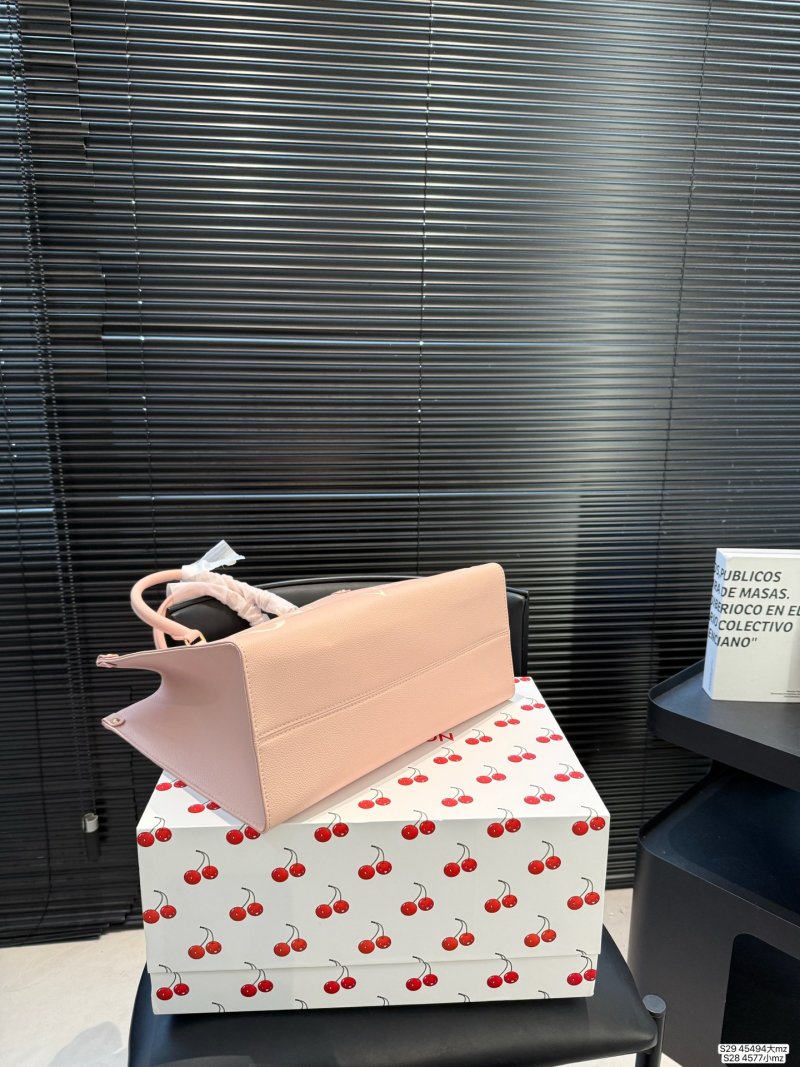 Louis Vuitton Monogram Embossed Tote Bag Pink view