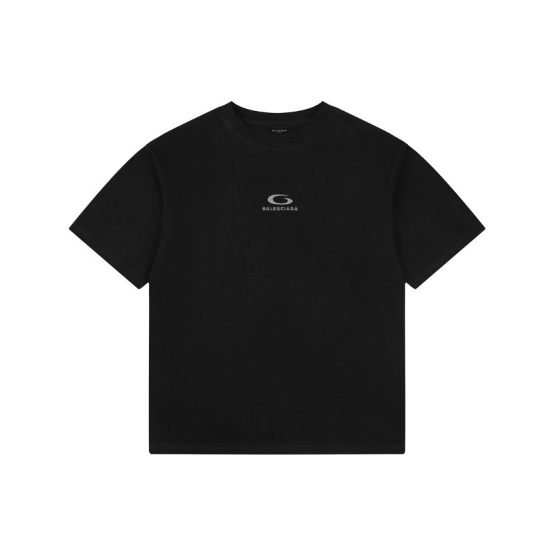 Black Minimalist Short Sleeve T-Shirt view