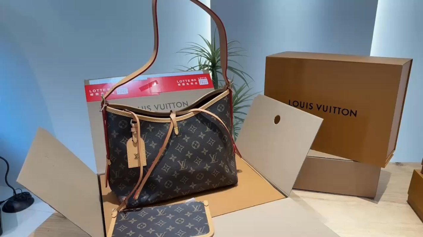Louis Vuitton Monogram Canvas Shoulder Bag - Brown