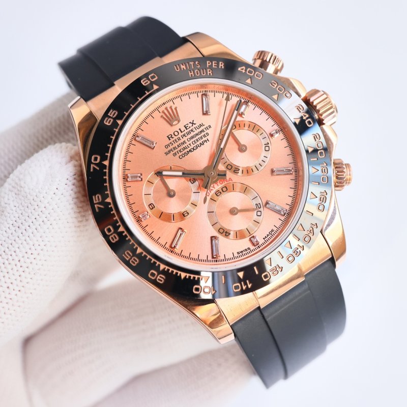 Rolex Daytona Rose Gold Chronograph Watch