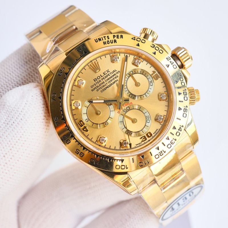 Rolex Daytona Rose Gold Chronograph Watch view